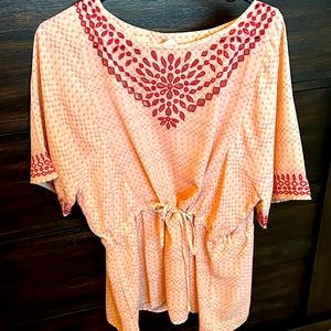 Anthropologie top, pink, size small